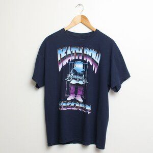 Death Row Records Shirt Mens Large Blue Rap Tee